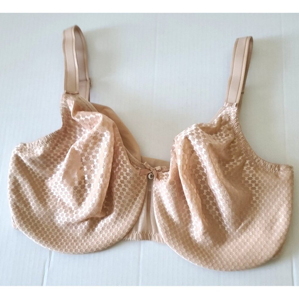Chantelle C Magnifique Nouveau Seamless Unlined Minimizer Bra Beige Sz 36H NWOT - Picture 2 of 14